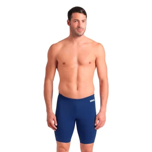 TRAJE DE BAÑO HOMBRE ARENA TEAM SWIM JAMMER SOLID AZUL MARINO