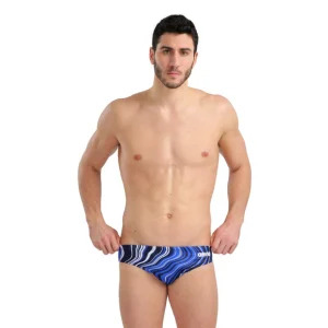 TRAJE DE BAÑO HOMBRE ARENA SWIM BRIEFS MARBLED NAVY AZUL