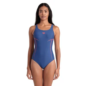 TRAJE DE BAÑO MUJER ARENA PRO FILE SWIN PRO BACK AZUL MARINO