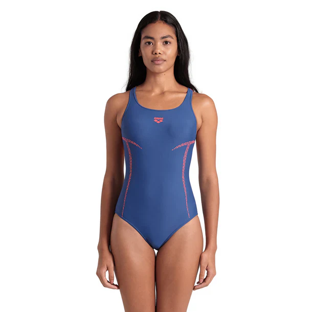 TRAJE DE BA脩O MUJER ARENA PRO FILE SWIN PRO BACK AZUL MARINO