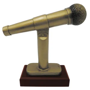 Trofeo Resina Micrófono MIC24 23 CM