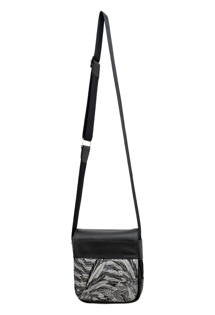 Messenger Bag Eca Águila Real Mexicana Negro