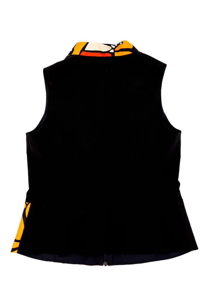 Chaleco Combinado Mariposa Abstracta Original - Imagen 4