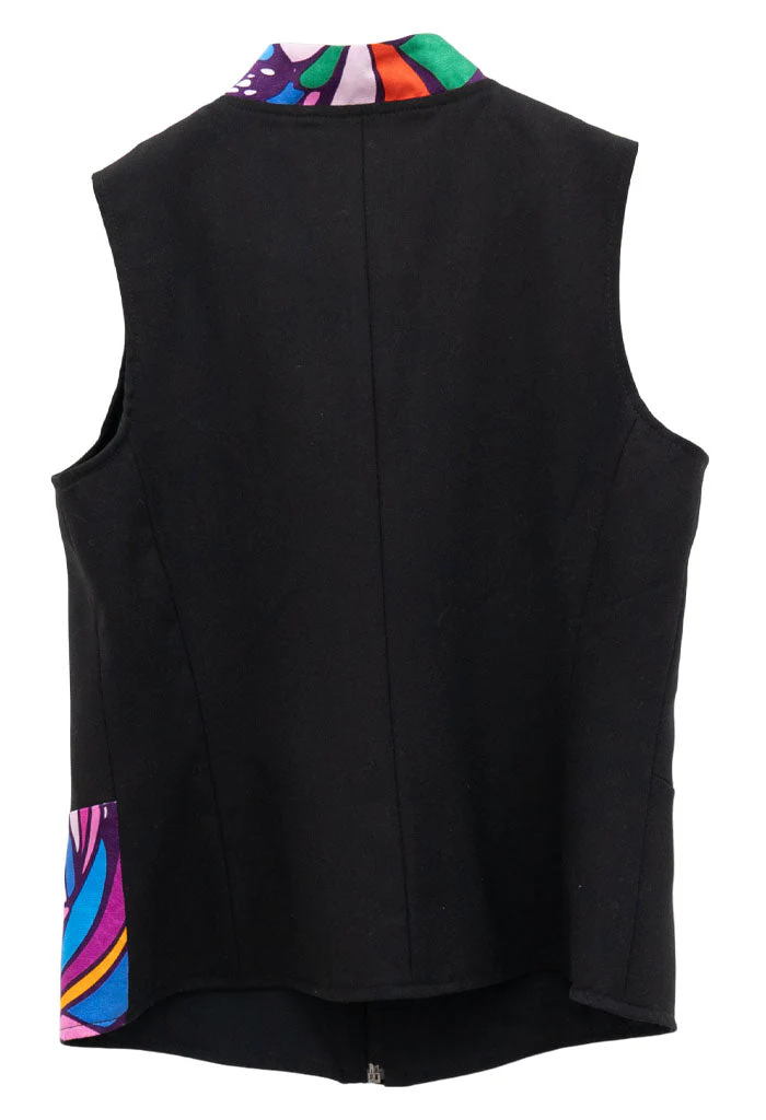 Chaleco Combinado Mariposa Abstracta Morado - Imagen 5