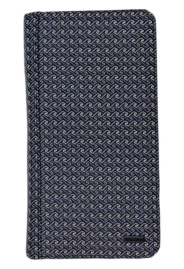 Porta Documentos K贸och Saffiano Grecas de Mitla Negro