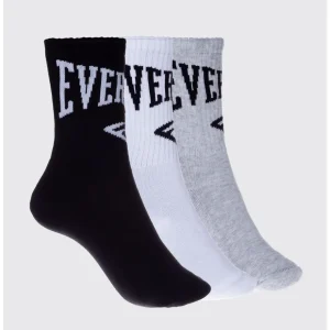 CALCETINES EVERLAST CREW EVE ADULTO NEG/BL/GR