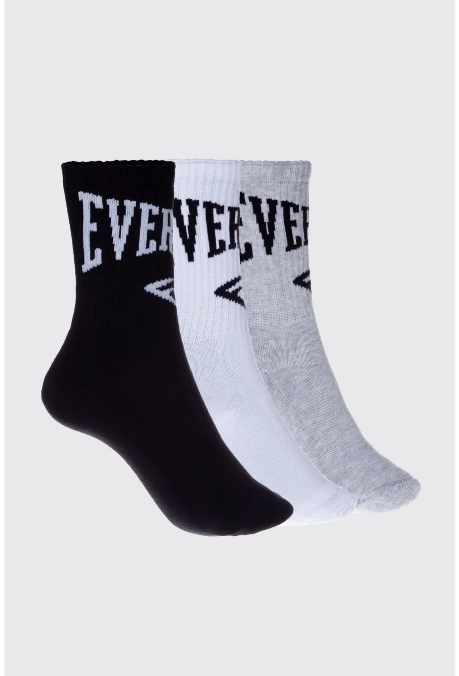 CALCETINES EVERLAST CREW EVE ADULTO NEG/BL/GR