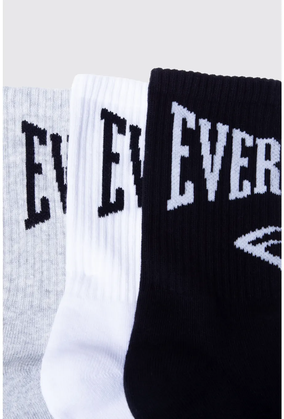 CALCETINES EVERLAST CREW EVE ADULTO NEG/BL/GR - Imagen 3