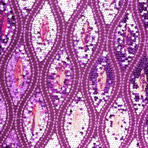 Tejido Dibujo Lentejuela Fucsia Oscuro