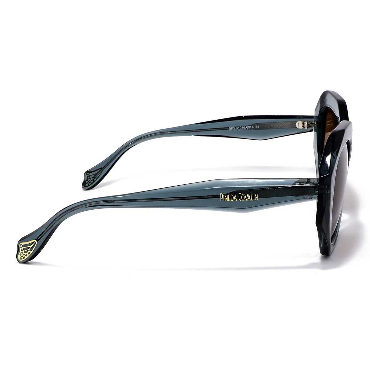 Lentes de Sol Hexagonales Azul Mariposa Monarca - Imagen 7