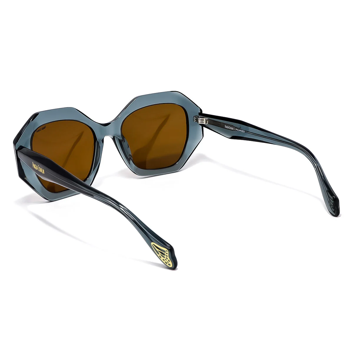 Lentes de Sol Hexagonales Azul Mariposa Monarca - Imagen 4