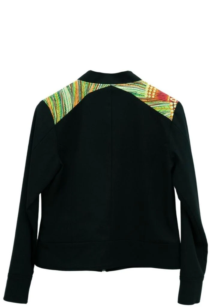 Bomber Okomej Arte Plumaria Verde - Imagen 6