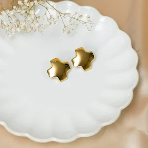 Pendientes Cruz Dorado