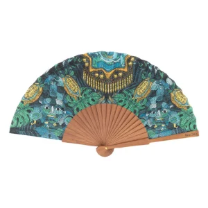 Abanico Iik Máscara de Jade