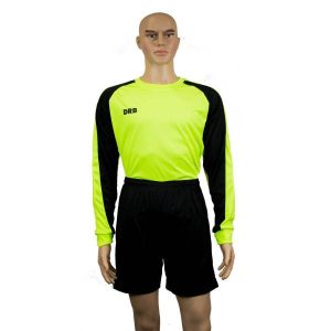 SET ARQUERO DRB CAMISETA VERDE NEON/NEGRO CON SHORT CORTO NEGRO
