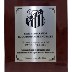 GALVANO TIPO MARMOL CON PLACA SUBLIMADA