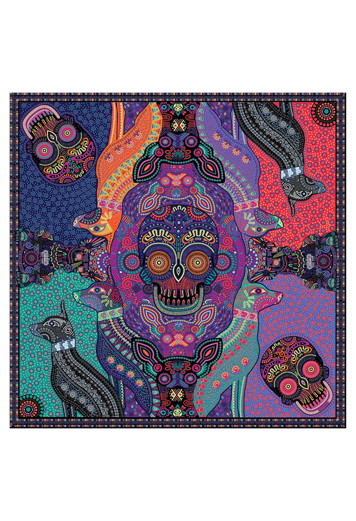 Mascada Día de Muertos Mictlán 54 cm - Imagen 8