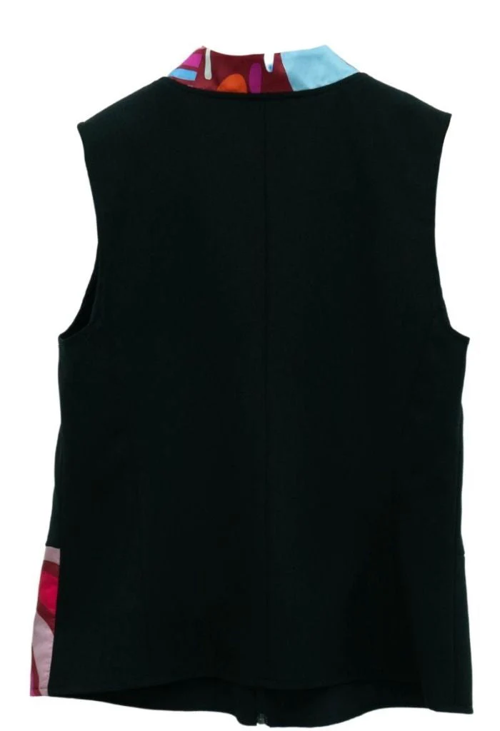 Chaleco Combinado Mariposa Abstracta Rojo - Imagen 6