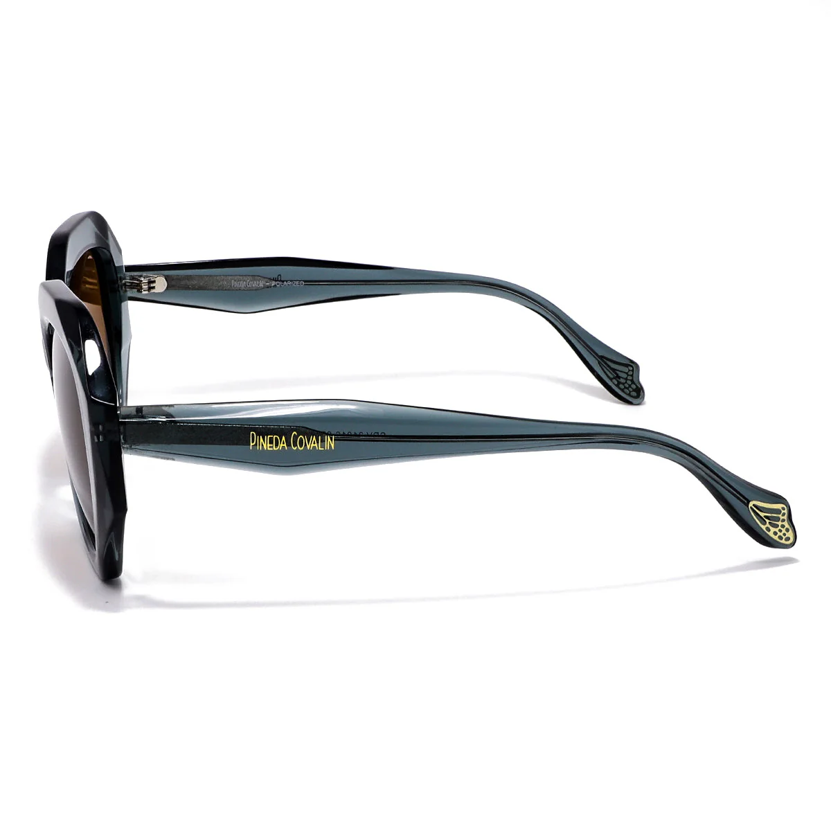 Lentes de Sol Hexagonales Azul Mariposa Monarca - Imagen 3