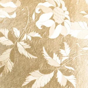 Tejido Resinado Barroco Brillo Bronce