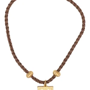 Collar Virgen de Guadalupe Tejido con Dije Cuadrado