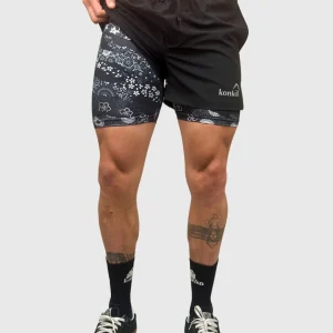 Eco Short Konko 2 en 1 Black Hawai