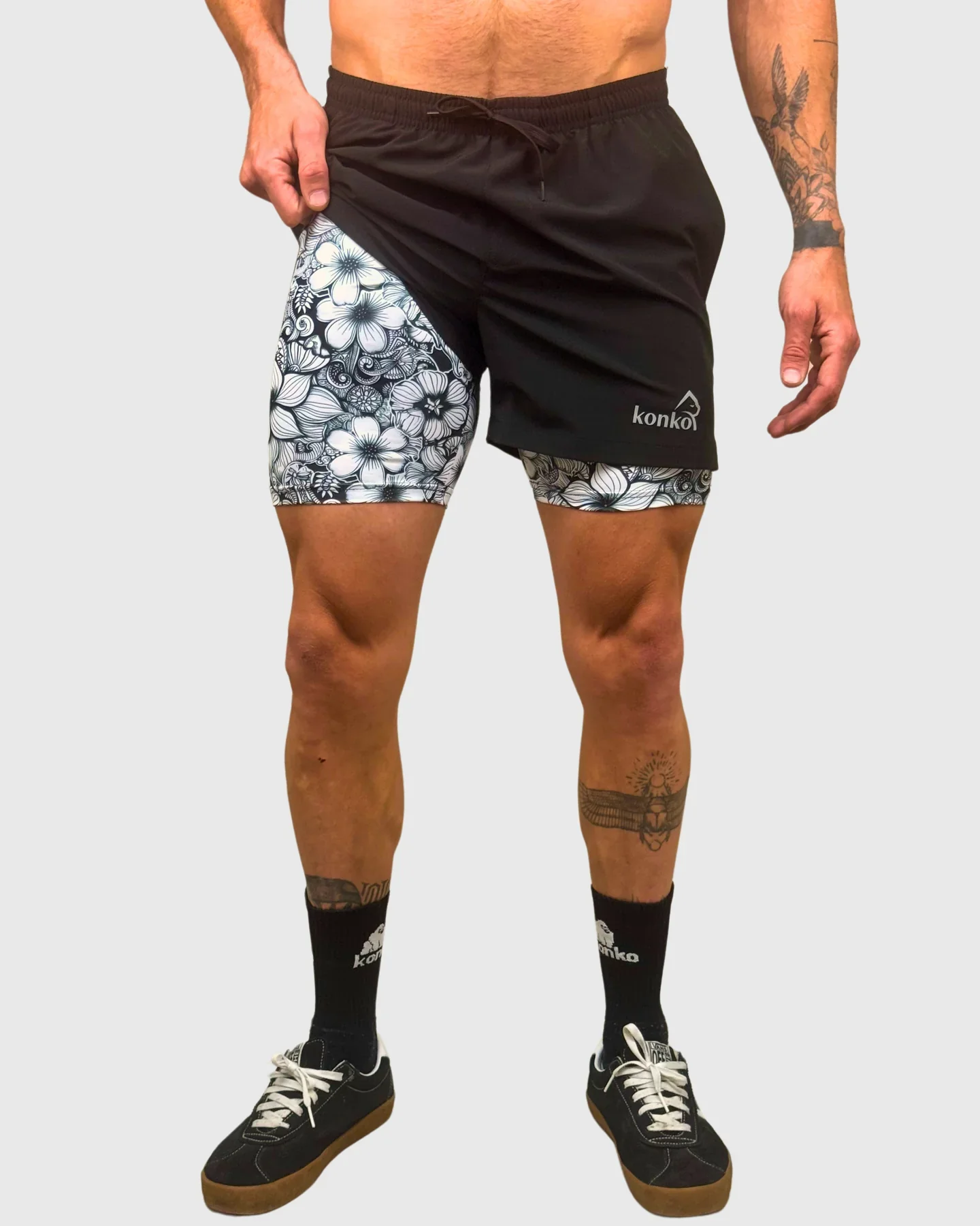 Eco Short KONKO 2 en 1 Black Out