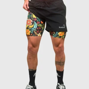 Eco Short KONKO 2 en 1 Flowers