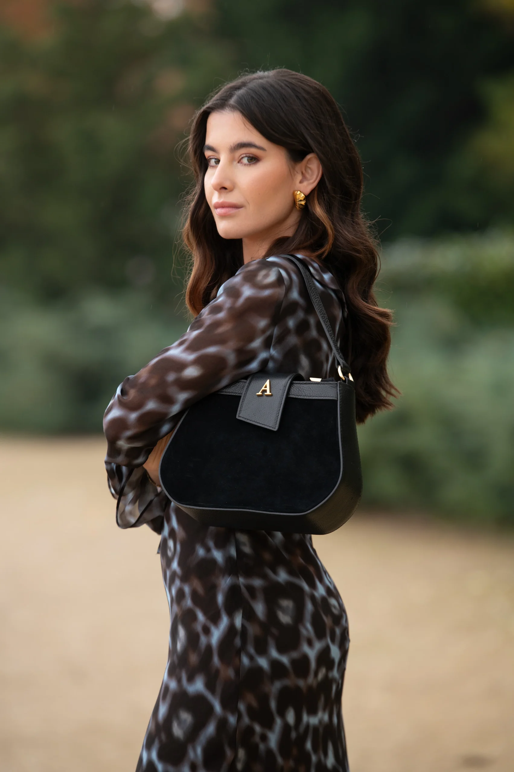 Bolso Piel Saddle Negro - Imagen 7