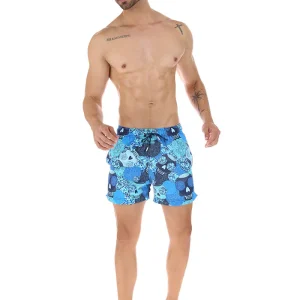 Traje de Baño Amaxtlatl Cempasúchil Marino