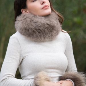 Cuello de Piel Natural Amna 8 colores disponibles