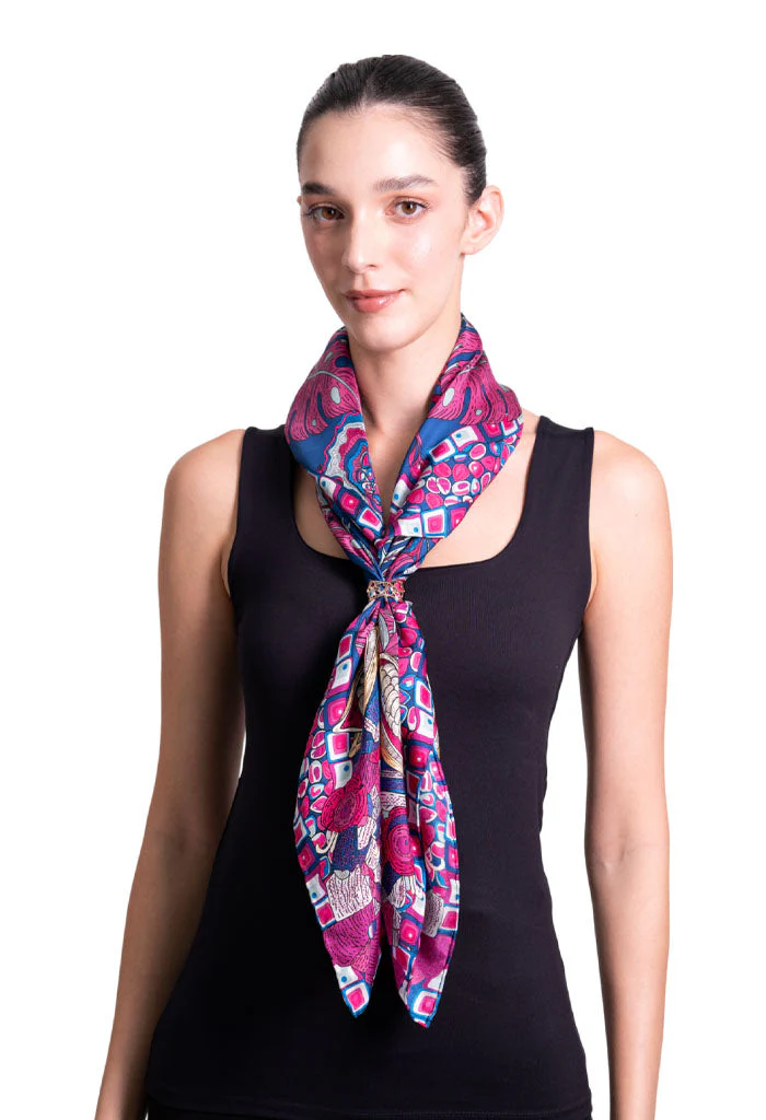 Pasamascada Anillo Mariposa Baño Oro Rosa Esmalte Negro - Imagen 4