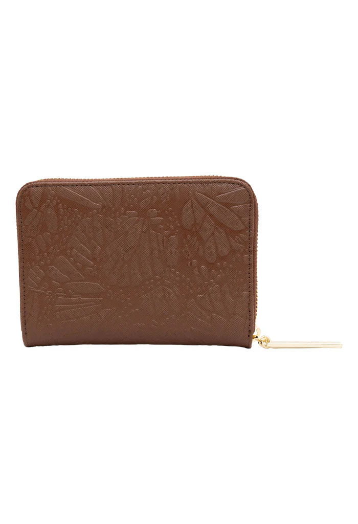 Cartera Mediana Saffiano Grabado Mariposa - Imagen 5