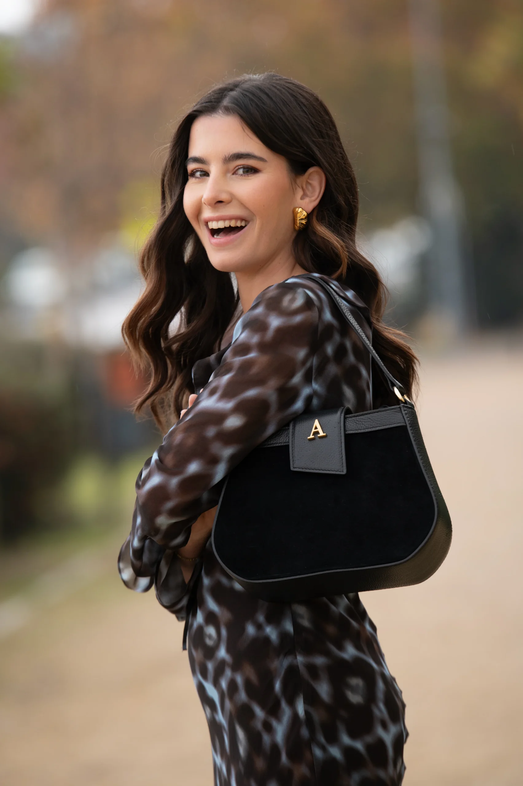 Bolso Piel Saddle Negro - Imagen 6