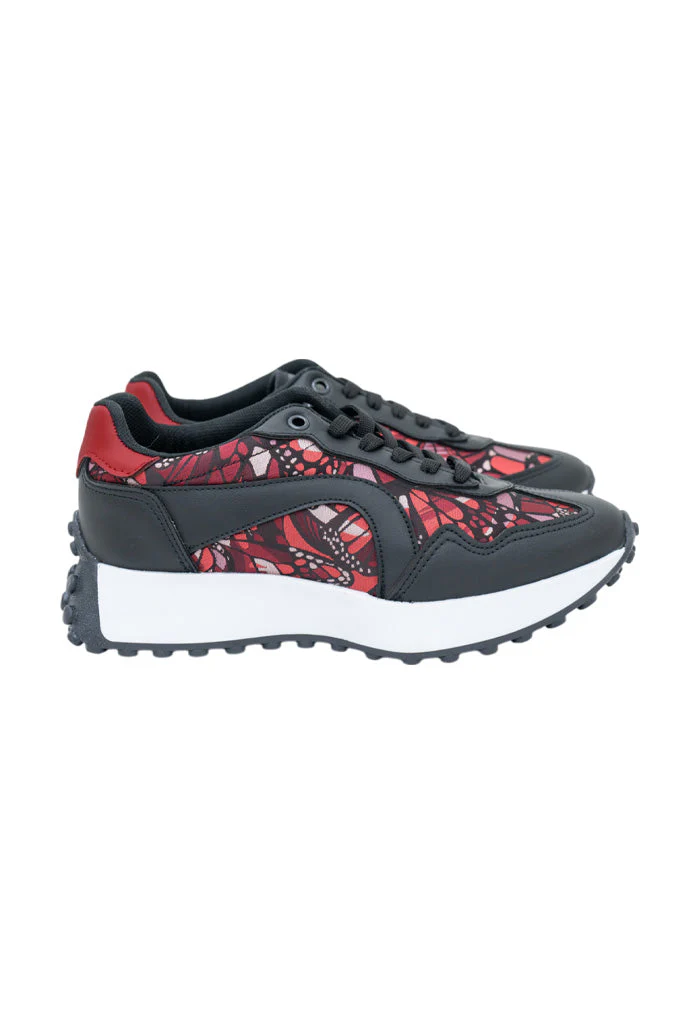 Tenis Uekpini Mujer Vuelo Mariposa Rojo