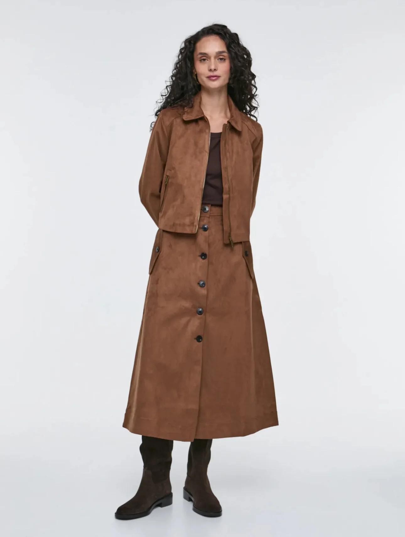 Falda Ante Camel - Imagen 4