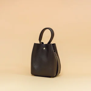 Bombonera Piel Sophia Marrón