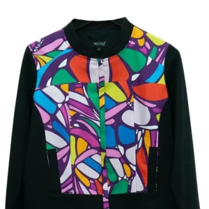 Bomber Okomej Mariposa Abstracta Morado