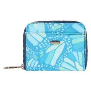 Cartera Chica Mariposa Vitral Turquesa