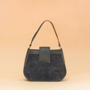 Bolso Piel Saddle Gris