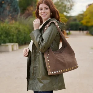 Bolso Piel Ante Tachas en 4 colores disponibles