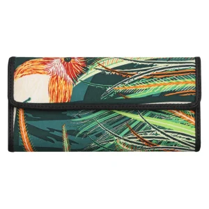 Cartera de Bolsillo Seda Arte Plumaria