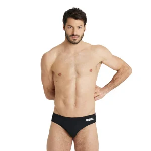 TRAJE DE BAÑO HOMBRE ARENA TEAM SWIM BRIEFS SOLID NEGRO