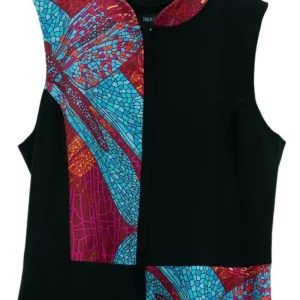 Chaleco Combinado Libélula Vino