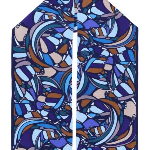 Bufanda Doble Vista Mariposa Abstracta