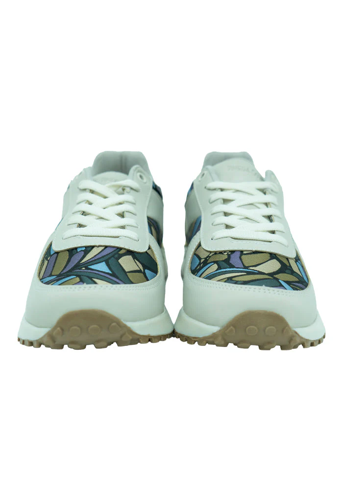 Tenis Beel Mujer Mariposa Abstracta Azul Acero - Imagen 3