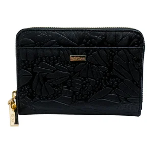 Cartera Mediana Saffiano Grabado Mariposa