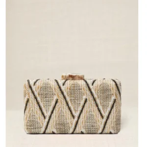 Bolso  Rafía Natural Negro