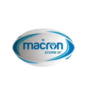 BALON RUGBY MACRON STORM XF BLANCO/AZULINO N°5