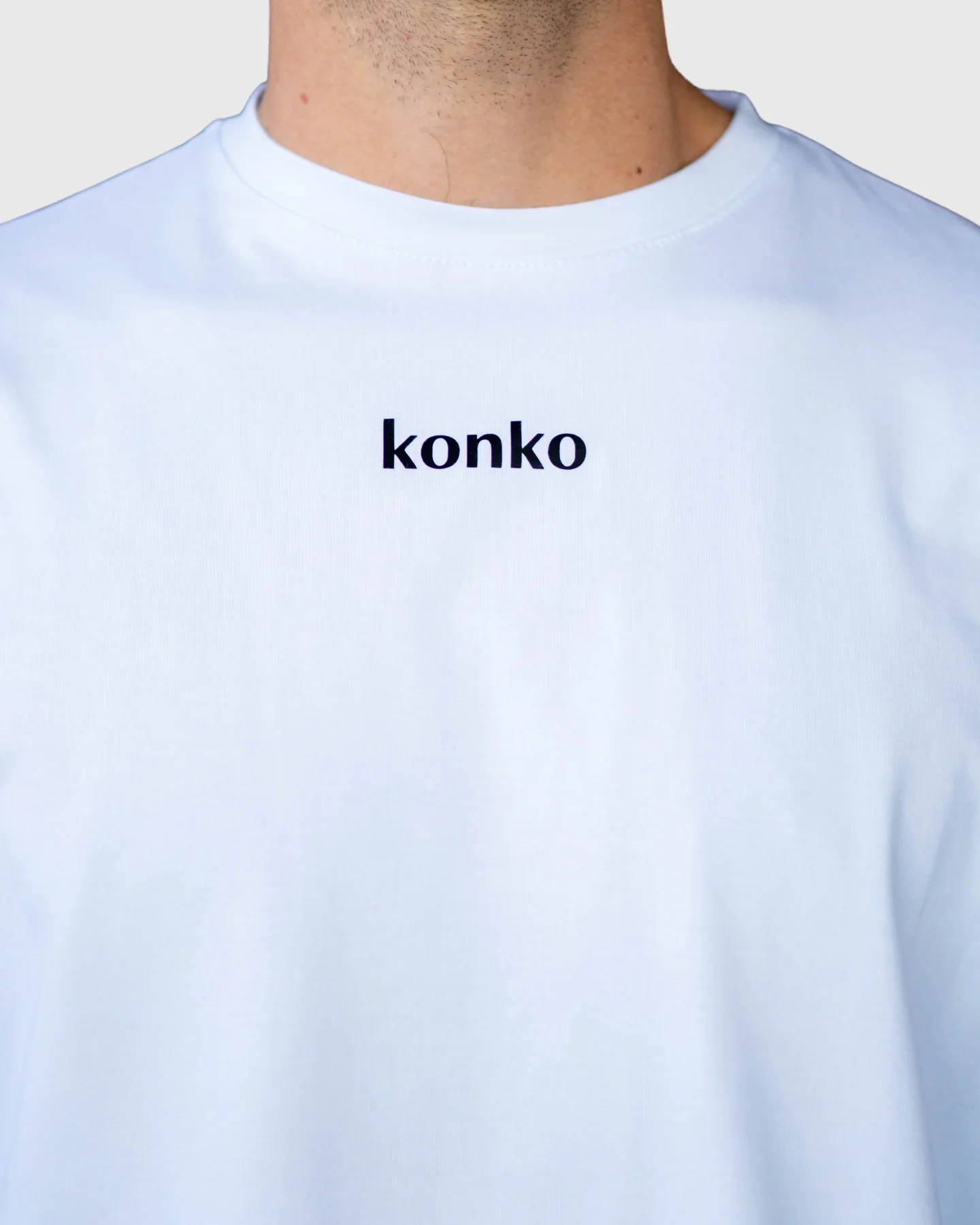 Polera Over Size Flex Cotton Blanca - Imagen 5